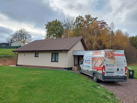 Izolace stropu novostavby v Královéhradeckém kraji